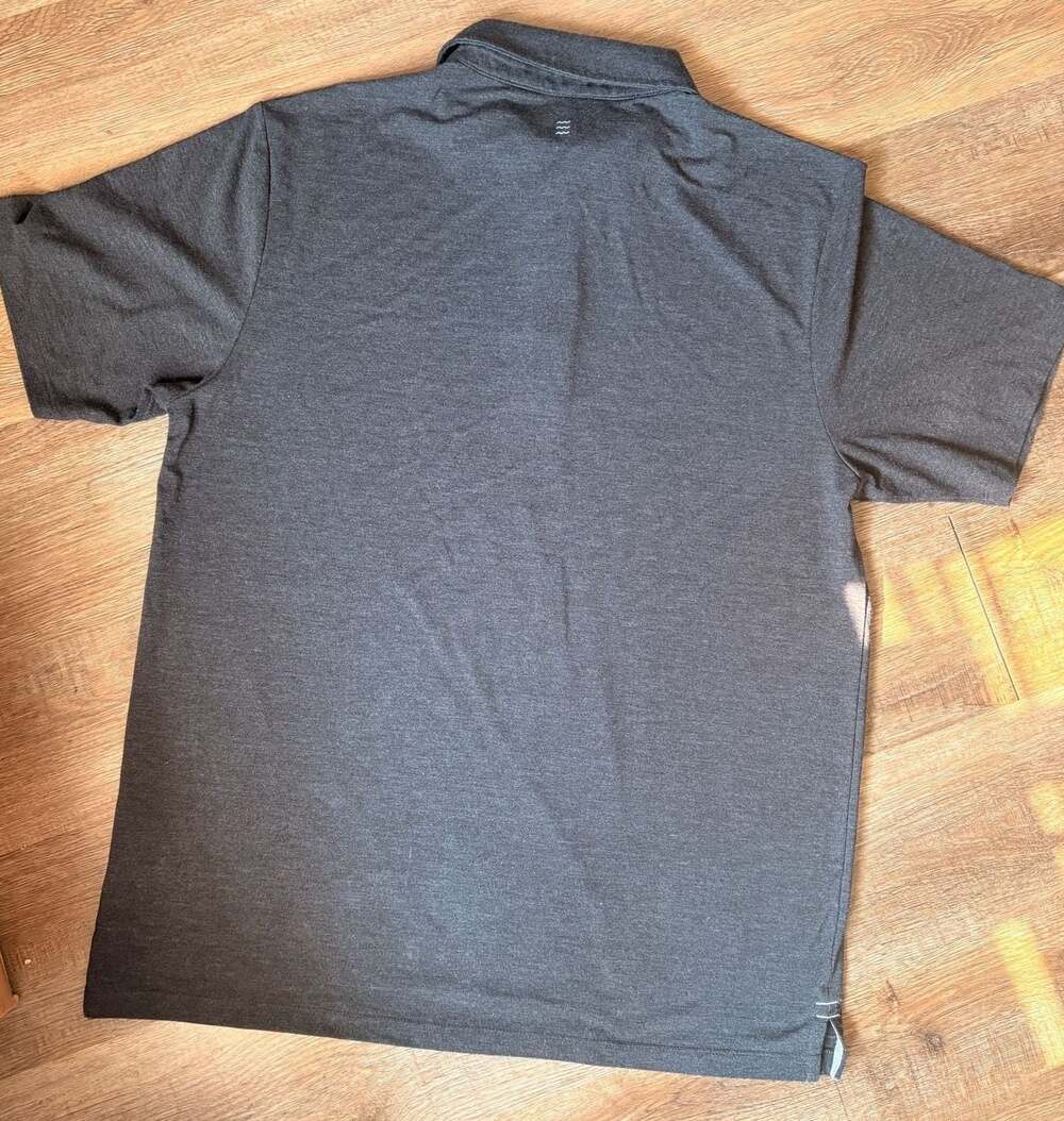 Free Fly Large Men's Bamboo Blend Performance Short Sleeve Polo Shirt - Picture 9 of 9